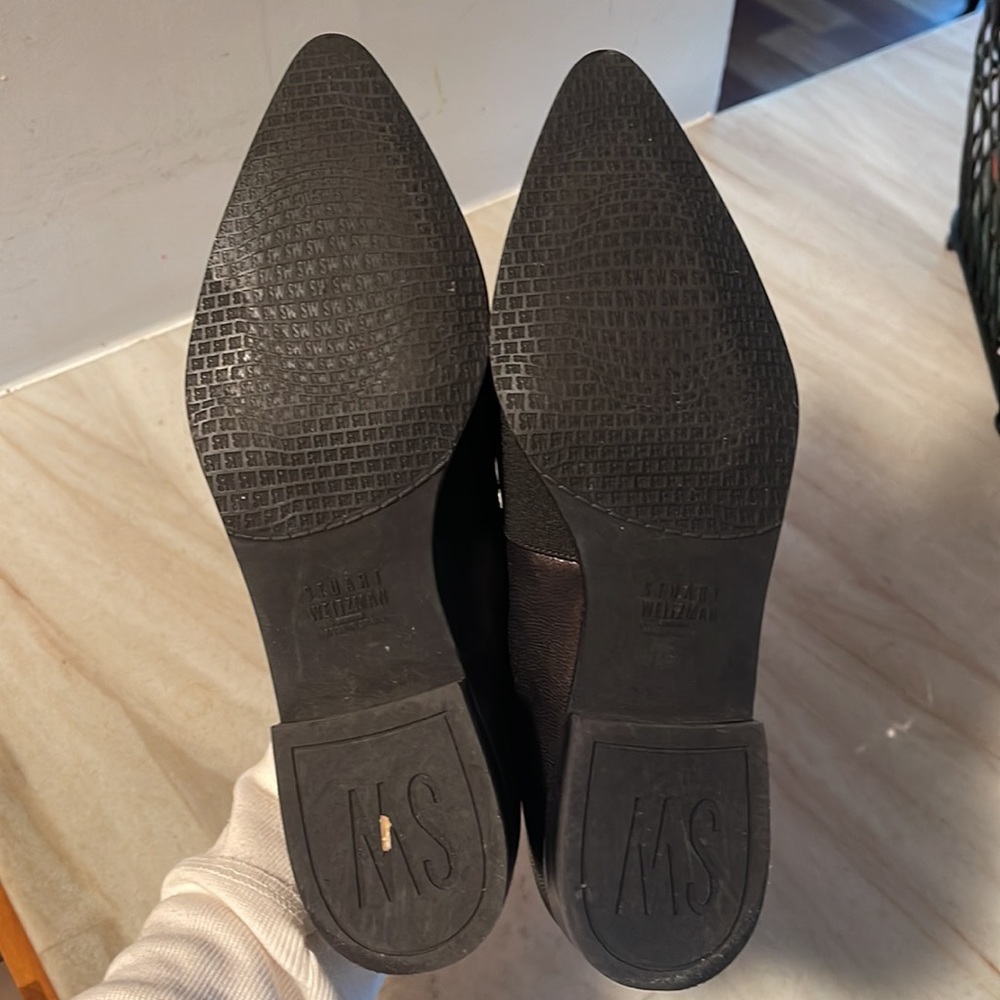 Stuart Weitzman Pointed Toe Loafer Flats - image 3